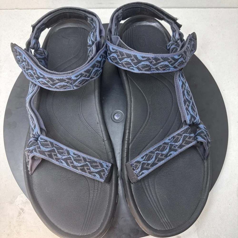 Teva Hurricane Sandals 1093379 Blue Black Mens Outdoor Strappy 13